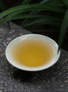 定窑英坡瓷坊茶具斗笠盏定瓷工艺纯白色莲花盏白瓷简约中式主人杯