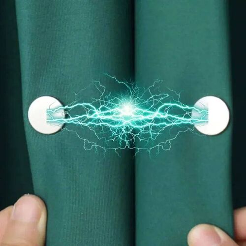4/8 pairs of detachable curtain magnetic buttons, fixed clip