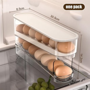 2-piece stackable refrigerator egg rack egg container鸡蛋架
