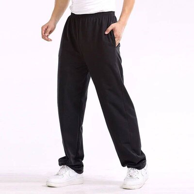 spring autumn Men Baggy loose sweatPants Men Trousers Solid