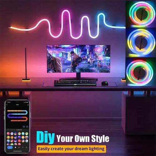 TUYA Neon Strip Lights 5-24V Silicone Neon Rope LED Light 84