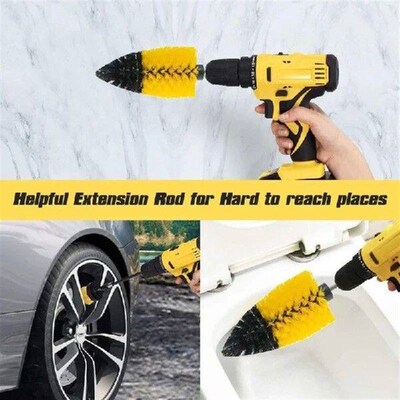 Conical Pointed Drill Brush Efficient Cleaning Tool for
