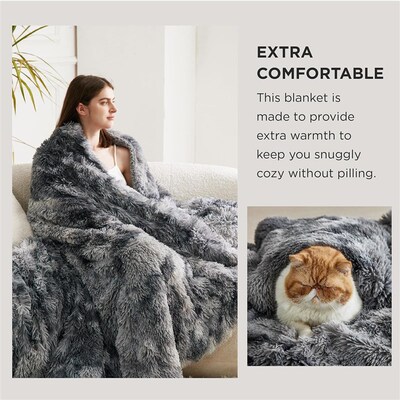 Soft Fuzzy Faux Fur Throw Blanket Sherpa Fleece Blanket毛毯