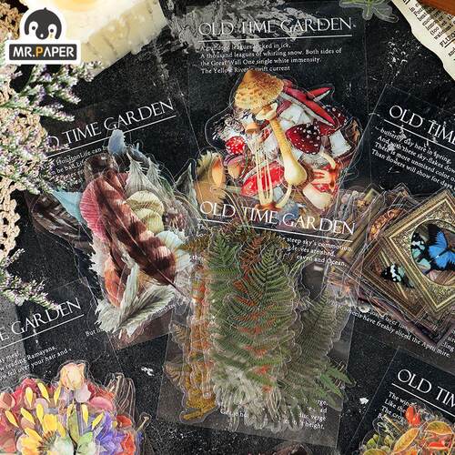 Mr.paper 40 Pcs 6 Designs Butterfly Deco Diary Sticker Scrap