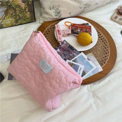 New Flower Pattern Women Makeup Bag Toiletries Cosmetic Orga