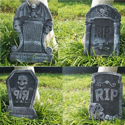 1pc Foam Skeleton Halloween Decorations for Home Grave Bat P