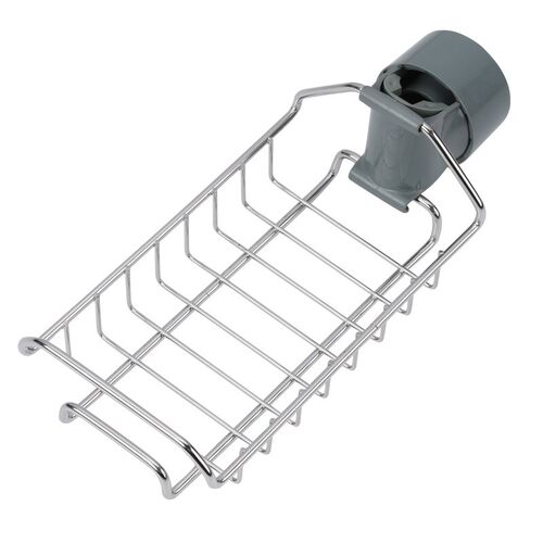 Kitchen Faucet Holder Soap Drainer Shelf Basket Organizer