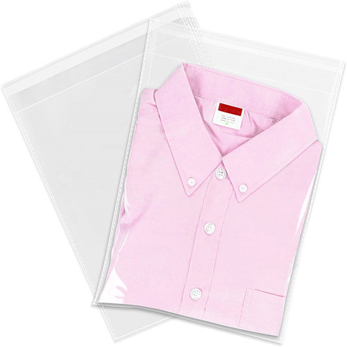 100 Pack Poly Transparent Bag Opp Self Adhesive Plastic Bag