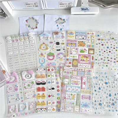 MINKYS 8pcs/lot ins Kawaii Decorative Stickers for Scrapbook