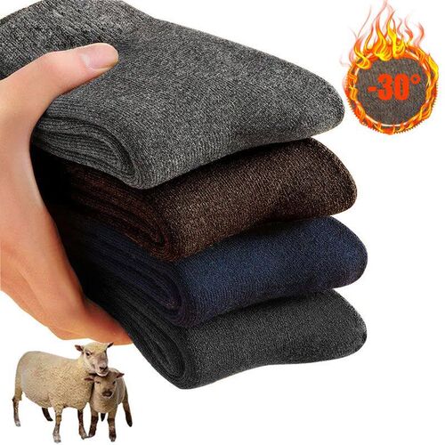 2023 New Winter Super Thicker Warm Socks Wool Male Men Women