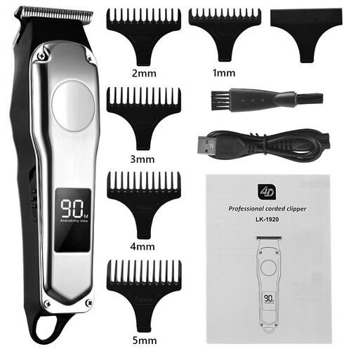 Professional Barber Hair Clipper Rechargeable Electric跨境专