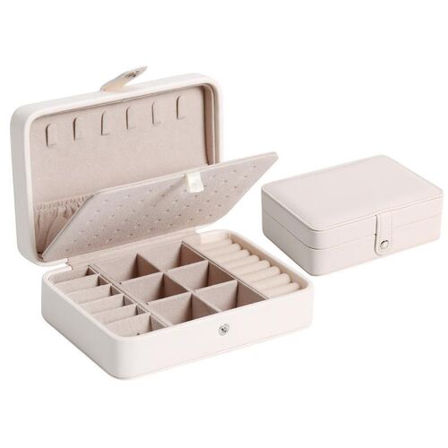 2021 New Jewelry Box PU Leather Jewellery Storage Earring Bo