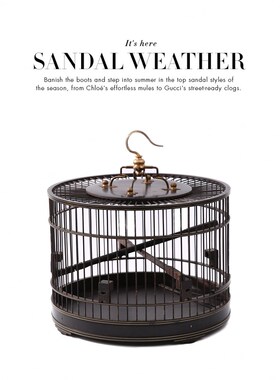 中式样板房售楼处书房鸟笼摆件紫光檀工艺圆形笼子博古架软装饰品