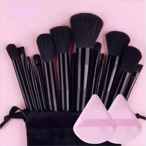 Vegan Makeup Brush Set - Soft Fluffy Kabuk & Blendng Brushes