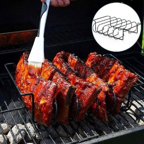 Stainless Steel Roasting Stand Rib Rack for Barbecuing