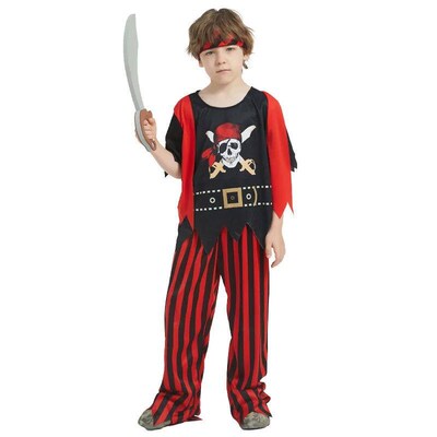 Kids Pirate Costume Captain Jack Pirate Toy Halloween Dress