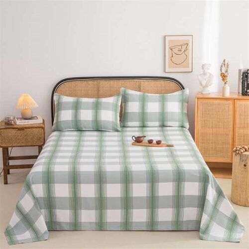 New cotton old coarse cloth bed sheet three-piece soft mat c
