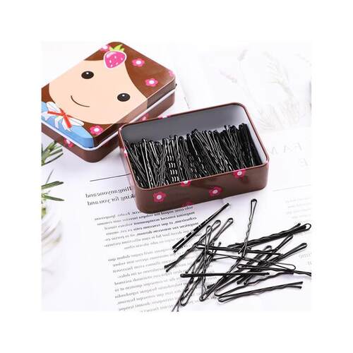 Black Hairpins For Women Hair Clip Lady Bob Pins Invisible