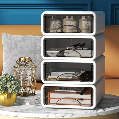 Plastic Box Desktop Organizer Drawer Makeup Storage Box Stac