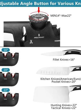 Knife Sharpener Angle 4 Stages Scissors Sharpening stone Pro