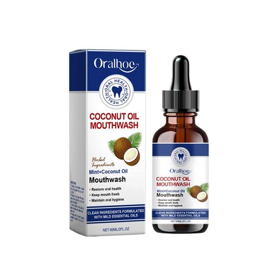 ORALHOE Coconut Oil Mouthwash for Oral Hygiene, Teeth Care,