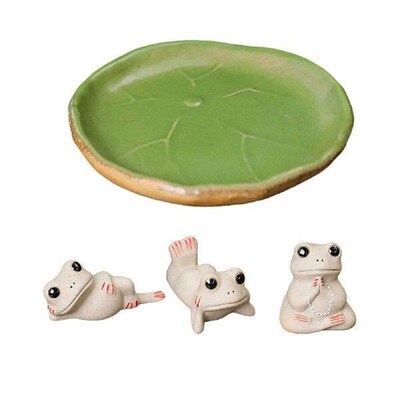 Tea Pet Ornament Collectable Miniature Sculpture for Garden