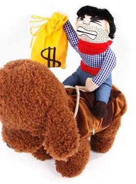 Cowboy horse riding costume pet costume Halloween dog cloths