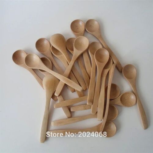 10Pcs/Set 5.1inch Wooden Spoon Ecofriendly Tableware Bamboo