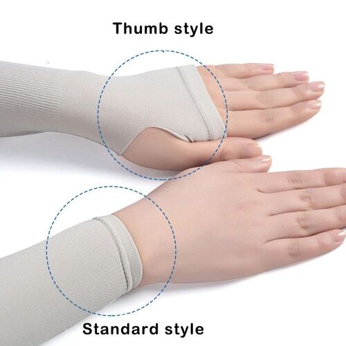 1 Pair Ice Silk Sun Protection Arm vers Unisex Elbow ver Out