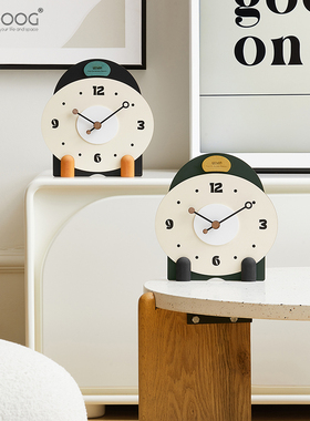 EMITDOOG法式奶油风玄关装饰品桌面摆件客厅家居电视柜创意时钟