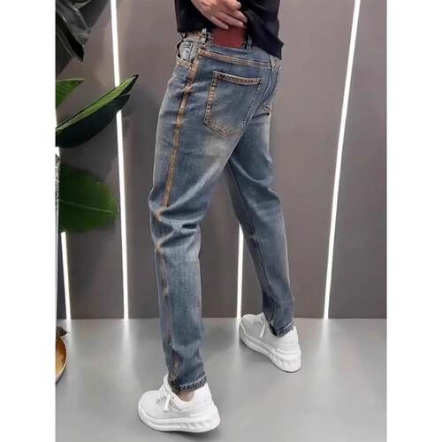Spring Autumn Korean Style Clothes Mens Slim Pencil Pants C
