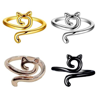 Weaving Ring Cat Crochet Rings Yarn Guide Ring Adjustable Kn