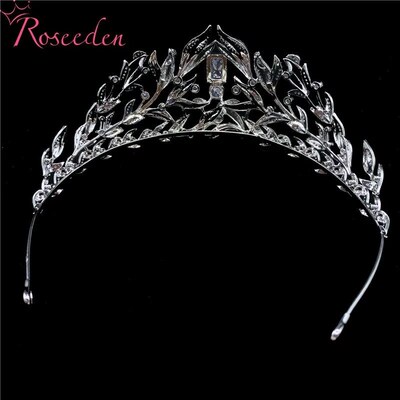 Stunning Copper Cubic Zircon Wedding Tiara CZ Bridal Bridesm