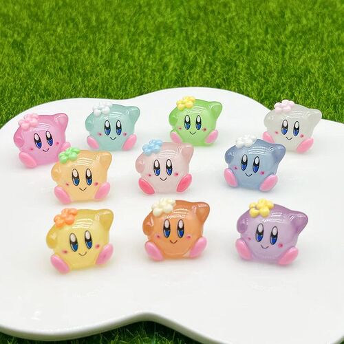 5/10pcs Star Kirby action figure luminous kirby accessories