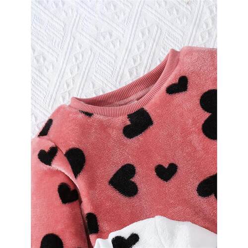 3pieces Of Winter Cute Comfortable Warm Windproof Baby Girl