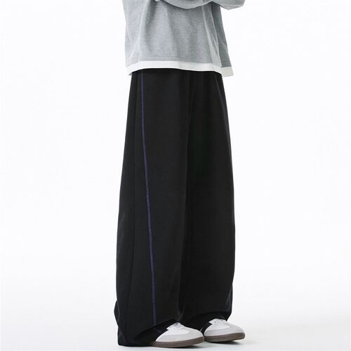 380g Heavy Texture Top-stitched Casual Pants Mens Straight