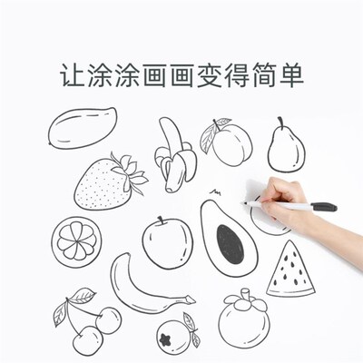 Soft whiteboard magnetic wall sticker office blackboard 白板