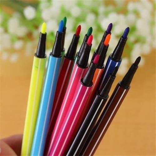 Kids 24/36 Colors Water Color Pen Painting Pencils Markers