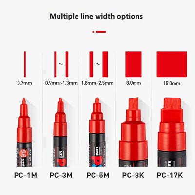 Japan Posca Paint Markers 3M Fine Marker Set of Acrylic