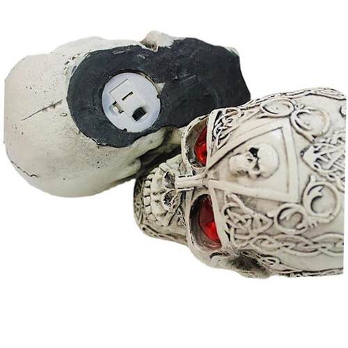 速发Halloween decoration With LighEt Skull Resin Multi-head