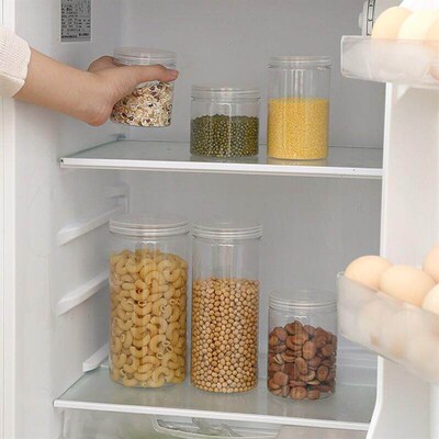 kitchen food plastic storage container box can bean bottle