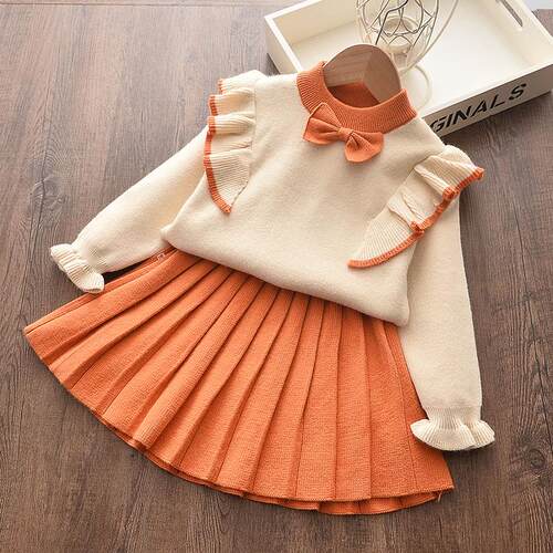 Autumn Toddler Winter Baby Girls Dres Baby Girl Knit Dress G