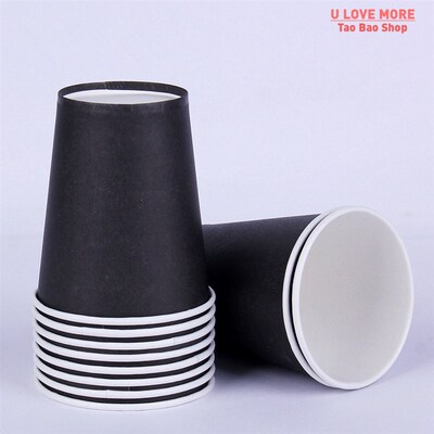 10PCS Pure Colour Party Disposable Paper Cups Juice Cup DIY