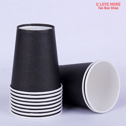 10PCS Pure Colour Party Disposable Paper Cups Juice Cup DIY