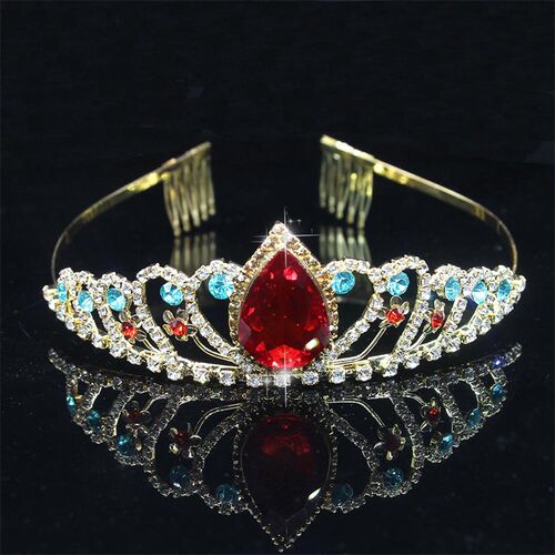 Wedding Bridal Princess Austrian Crystal Tiara Crown Veil Ha