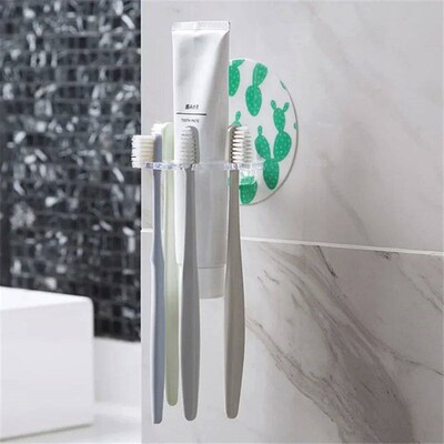 1PC Plastic Toothbrush Holder Toothpaste Storage Rack Shaver