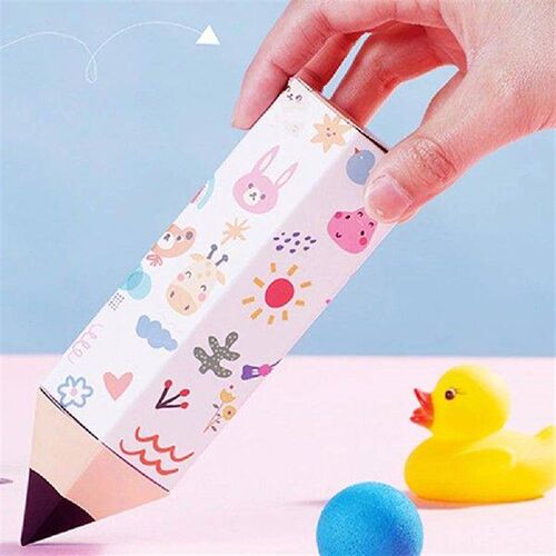 10pcs Adorable Pencil Shaped Paper Cookie Boxes Paper