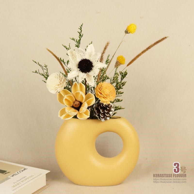 干花花瓶摆件客厅插花电视柜子桌面家居摆设假花仿真花新房装饰品,家居饰品,花瓶,淘宝优惠券,粉丝福利购,淘宝优惠卷