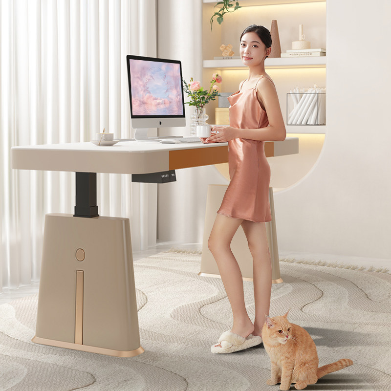 岩板电动升降书桌腿智能电机支架办公家用工作台L型学习电脑桌,住宅家具,电动升降桌,淘宝优惠券,粉丝福利购,淘宝优惠卷