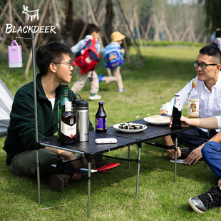 黑鹿几何桌折叠桌人便携轻量化铝合金桌登山徒步背包桌子烧烤桌